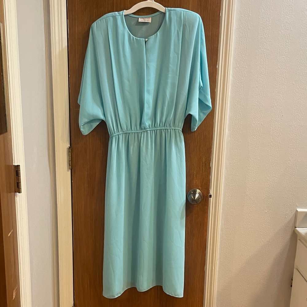 Vintage sky blue sheer Pellini by Von Bramlett